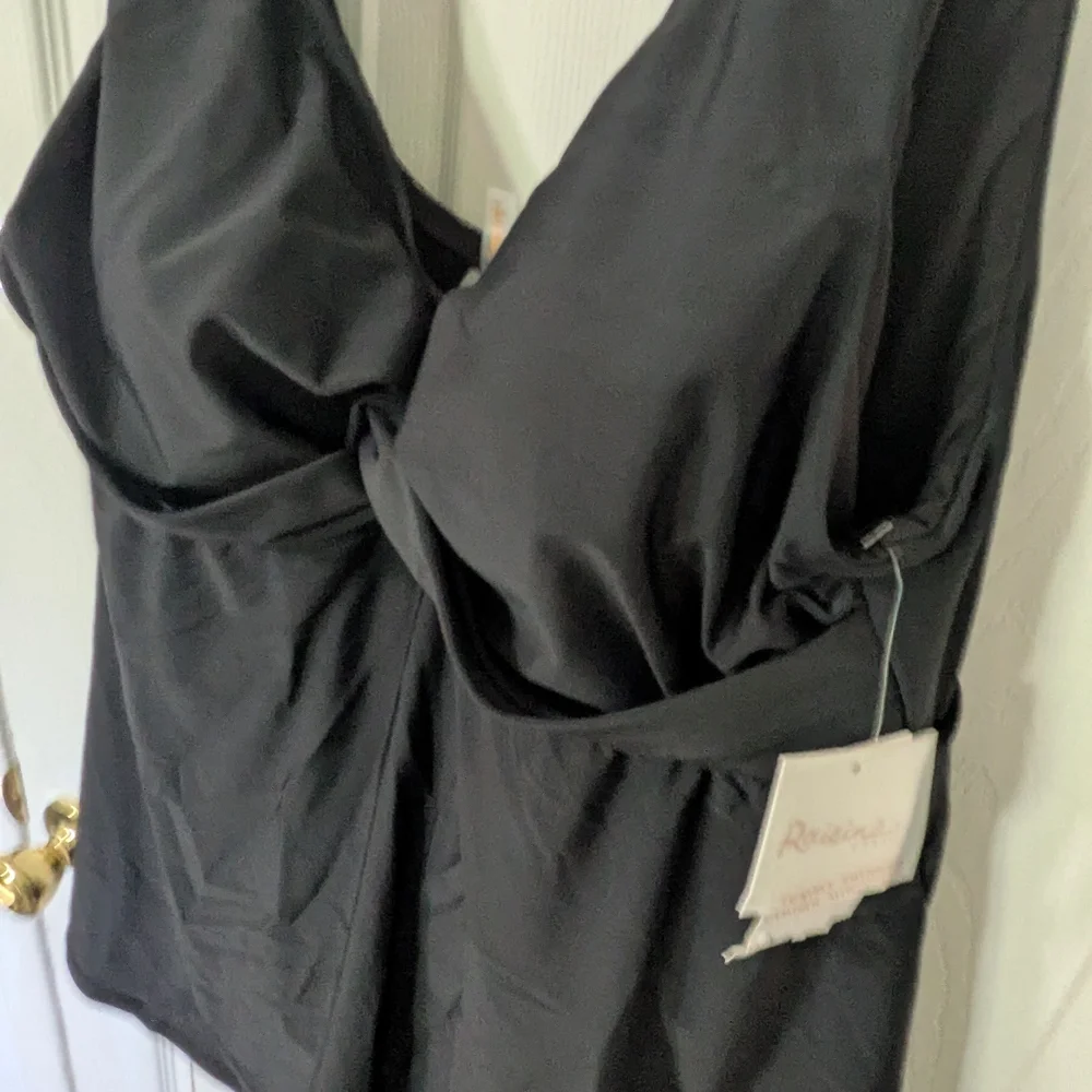 NWT Women's 16W Black Swim Dress - Picture 3 of 6